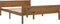 vidaXL - Bedframe - massief - grenenhout - honingbruin - 160x200 - cm