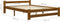 vidaXL - Bedframe - massief - grenenhout - honingbruin - 160x200 - cm