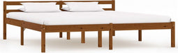 vidaXL - Bedframe - massief - grenenhout - honingbruin - 180x200 - cm