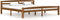 vidaXL - Bedframe - massief - grenenhout - honingbruin - 180x200 - cm