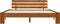 vidaXL - Bedframe - massief - grenenhout - honingbruin - 180x200 - cm