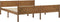 vidaXL - Bedframe - massief - grenenhout - honingbruin - 180x200 - cm