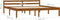 vidaXL - Bedframe - massief - grenenhout - honingbruin - 180x200 - cm