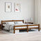 vidaXL - Bedframe - massief - grenenhout - honingbruin - 180x200 - cm