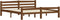 vidaXL - Bedframe - massief - grenenhout - honingbruin - 180x200 - cm