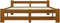 vidaXL - Bedframe - massief - grenenhout - honingbruin - 180x200 - cm