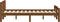 vidaXL - Bedframe - massief - grenenhout - honingbruin - 180x200 - cm