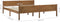 vidaXL - Bedframe - massief - grenenhout - honingbruin - 180x200 - cm