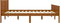 vidaXL - Bedframe - massief - grenenhout - honingbruin - 180x200 - cm