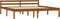 vidaXL - Bedframe - massief - grenenhout - honingbruin - 180x200 - cm