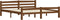 vidaXL - Bedframe - massief - grenenhout - honingbruin - 180x200 - cm