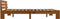 vidaXL - Bedframe - massief - grenenhout - honingbruin - 180x200 - cm