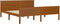 vidaXL - Bedframe - massief - grenenhout - honingbruin - 180x200 - cm