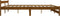 vidaXL - Bedframe - massief - grenenhout - honingbruin - 180x200 - cm