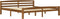 vidaXL - Bedframe - massief - grenenhout - honingbruin - 180x200 - cm