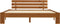 vidaXL - Bedframe - massief - grenenhout - honingbruin - 180x200 - cm