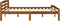 vidaXL - Bedframe - massief - grenenhout - honingbruin - 180x200 - cm