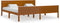 vidaXL - Bedframe - massief - grenenhout - honingbruin - 200x200 - cm