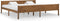 vidaXL - Bedframe - massief - grenenhout - honingbruin - 200x200 - cm
