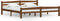 vidaXL - Bedframe - massief - grenenhout - honingbruin - 200x200 - cm