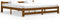 vidaXL - Bedframe - massief - grenenhout - honingbruin - 200x200 - cm