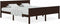 vidaXL - Bedframe - massief - grenenhout - honingbruin - 200x200 - cm