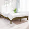 vidaXL - Bedframe - massief - grenenhout - honingbruin - 200x200 - cm