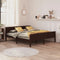 vidaXL - Bedframe - massief - grenenhout - honingbruin - 200x200 - cm