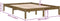 vidaXL - Bedframe - massief - grenenhout - honingbruin - 200x200 - cm