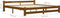 vidaXL - Bedframe - massief - grenenhout - honingbruin - 200x200 - cm