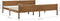 vidaXL - Bedframe - massief - grenenhout - honingbruin - 200x200 - cm