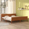 vidaXL - Bedframe - massief - grenenhout - honingbruin - 200x200 - cm