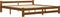 vidaXL - Bedframe - massief - grenenhout - honingbruin - 200x200 - cm