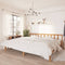 vidaXL - Bedframe - massief - grenenhout - honingbruin - 200x200 - cm