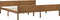 vidaXL - Bedframe - massief - grenenhout - honingbruin - 200x200 - cm
