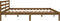vidaXL - Bedframe - massief - grenenhout - honingbruin - 200x200 - cm