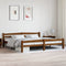 vidaXL - Bedframe - massief - grenenhout - honingbruin - 200x200 - cm