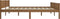 vidaXL - Bedframe - massief - grenenhout - honingbruin - 200x200 - cm