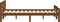 vidaXL - Bedframe - massief - grenenhout - honingbruin - 200x200 - cm