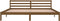 vidaXL - Bedframe - massief - grenenhout - honingbruin - 200x200 - cm