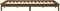 vidaXL - Bedframe - massief - grenenhout - honingbruin - 200x200 - cm