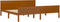 vidaXL - Bedframe - massief - grenenhout - honingbruin - 200x200 - cm