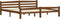 vidaXL - Bedframe - massief - grenenhout - honingbruin - 200x200 - cm