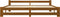vidaXL - Bedframe - massief - grenenhout - honingbruin - 200x200 - cm