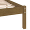 vidaXL - Bedframe - massief - grenenhout - honingbruin - 200x200 - cm