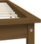vidaXL - Bedframe - massief - grenenhout - honingbruin - 200x200 - cm