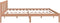 vidaXL - Bedframe - massief - grenenhout - honingbruin - 200x200 - cm