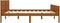 vidaXL - Bedframe - massief - grenenhout - honingbruin - 200x200 - cm