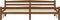 vidaXL - Bedframe - massief - grenenhout - honingbruin - 200x200 - cm