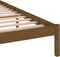 vidaXL - Bedframe - massief - grenenhout - honingbruin - 200x200 - cm